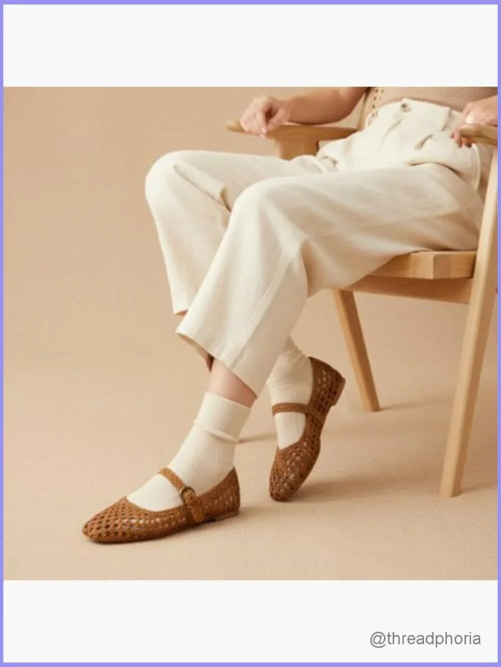 Hand Woven Mary Jane Flats with Memory Foam, Braided Adjustable Buckle, Dressy